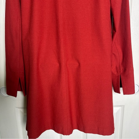 Eileen Fisher XXS Stretch Pockets Long Open Blazer Semi Structured Oversized - Picture 11 of 14